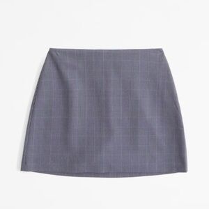 NWT Abercrombie & Fitch‎ Scarlett Gray Plaid Mini Skort